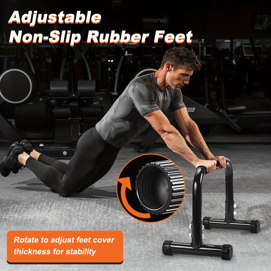 PowerGrip™ Pro Parallel Push-Up Bars – Heavy-Duty