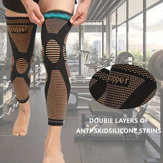 CopperFit Knee & Leg Sleeves – Anti-Slip Support for Sports