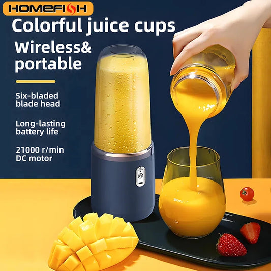 JuiceMate 400 – Draagbare Blender & Juicer | Vers Sap & Smoothies On-the-Go | Krachtige 400ml Mini Blender