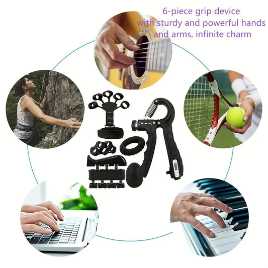 GripMaster™ 6-in-1 Siliconen Handtrainer Set