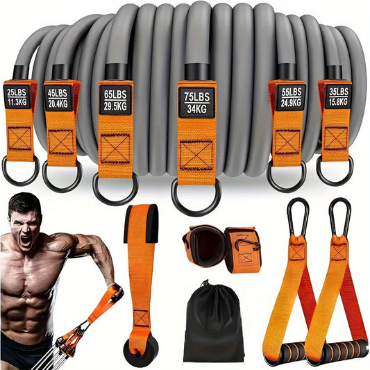 PowerBandX™ – 12-delige Weerstandsbanden Set tot 136 KG Trekweerstand