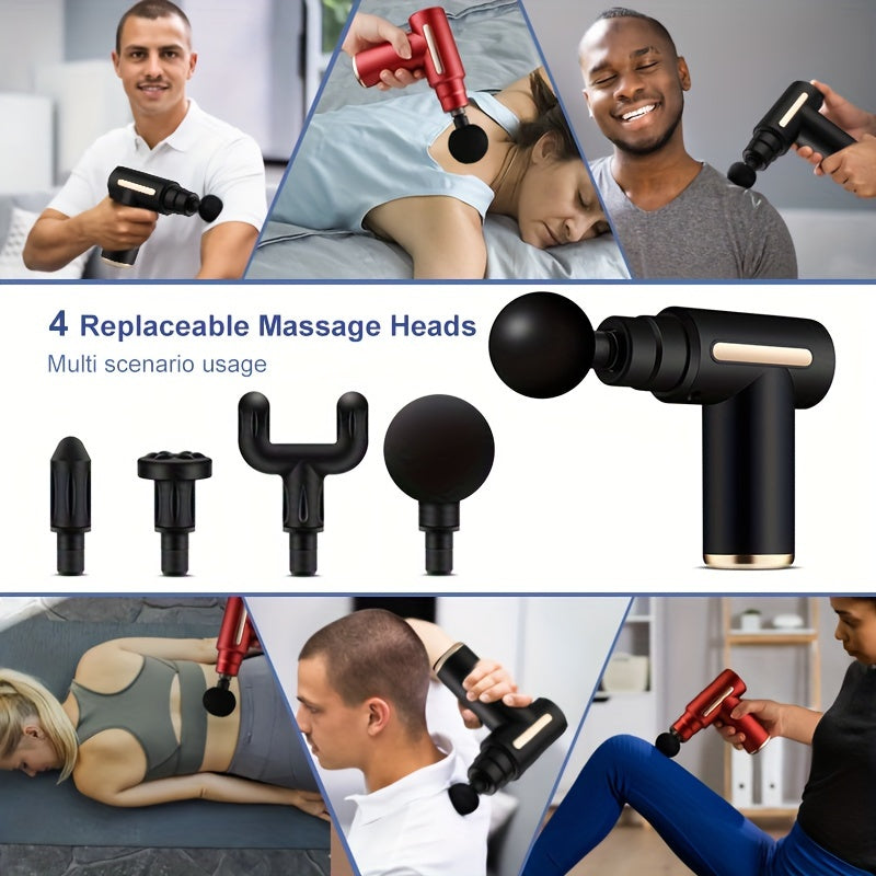 PowerRelief™ Massage Gun – Krachtige Spierherstel Therapie voor Thuis of Onderweg